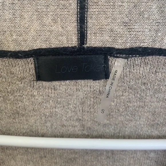 Love Token Black Sweater Cardigan - Picture 2 of 5